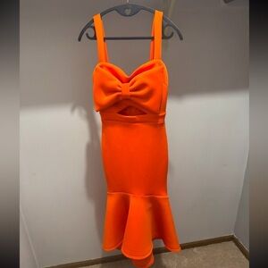 True Violet Orange Dress! Size 8 brand new! With tags!!!